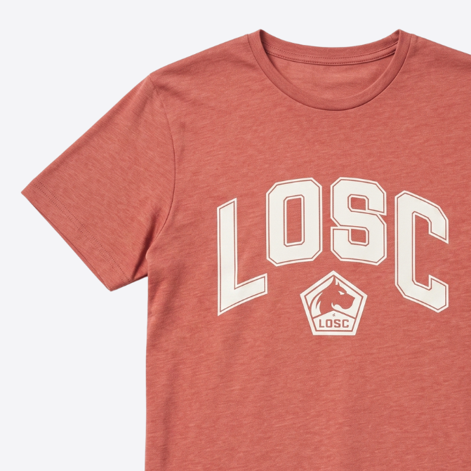 T-shirt universitaire rouge