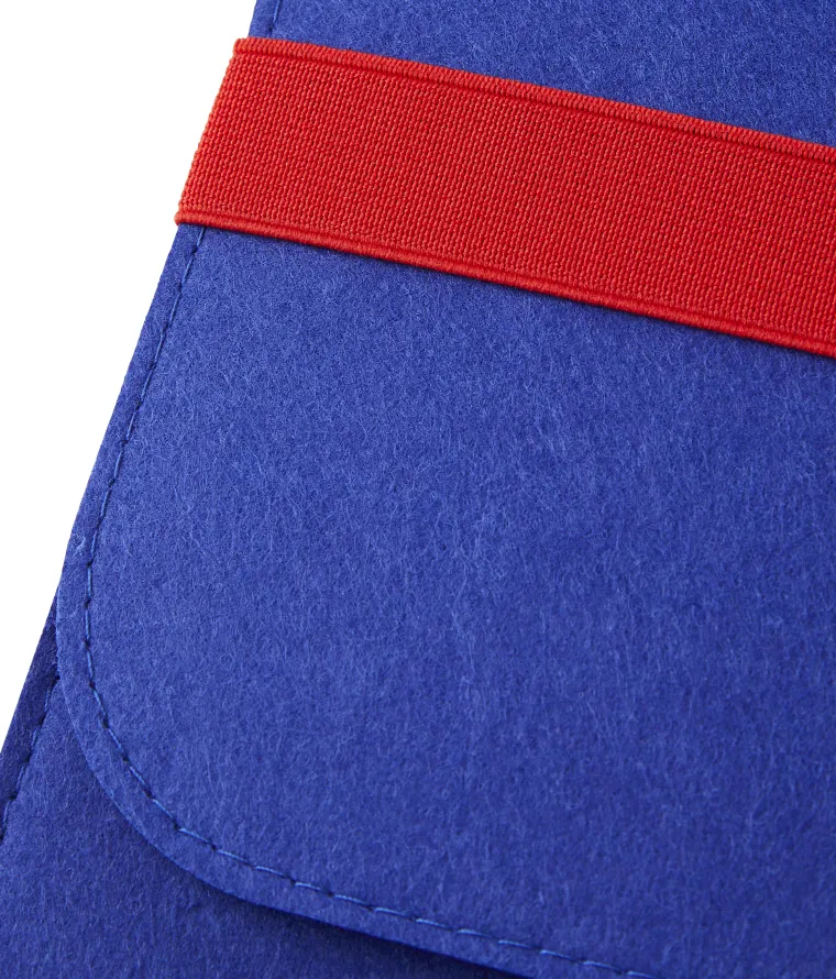 Visuel Pochette d'ordinateur eco feutre LOSC bleue