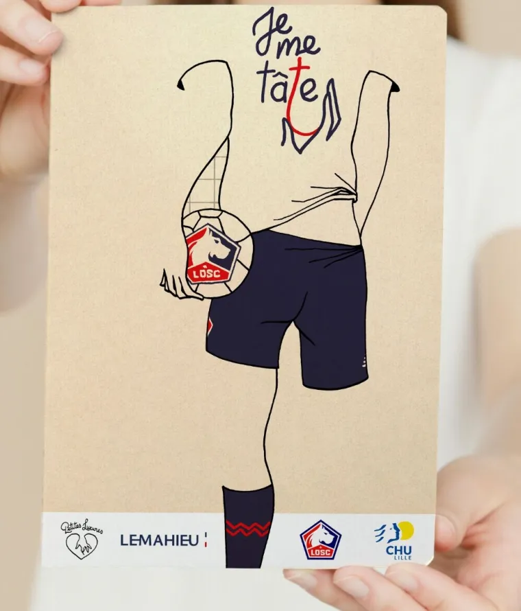 Visuel Boxer Movember 2024 LOSC x Lemahieu x CHU Lille Rouge