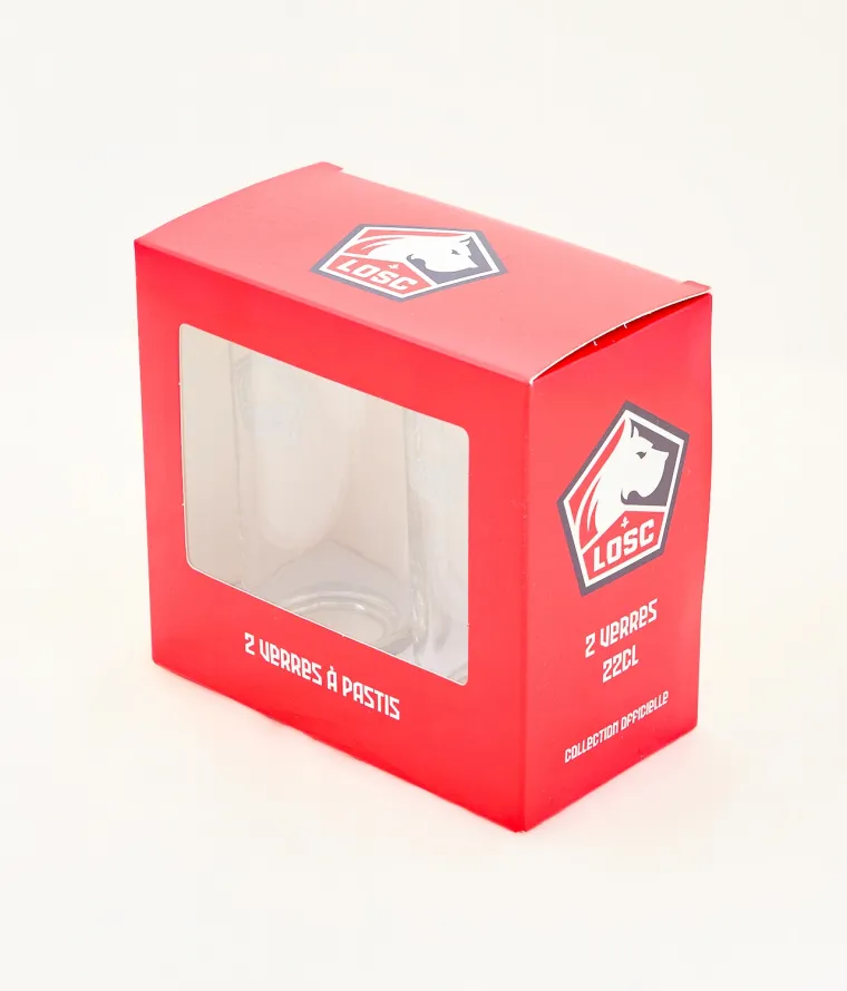 Visuel Pack Deux Verres à Pastis LOSC 