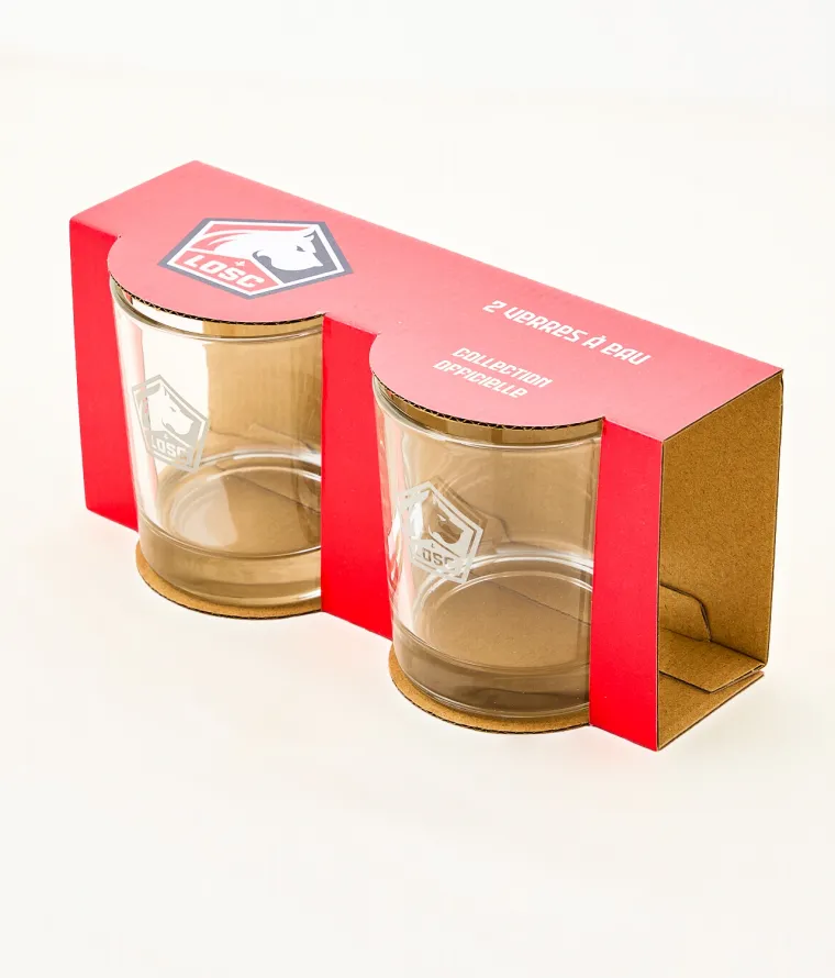 Visuel Pack Deux Verres à Eau LOSC 