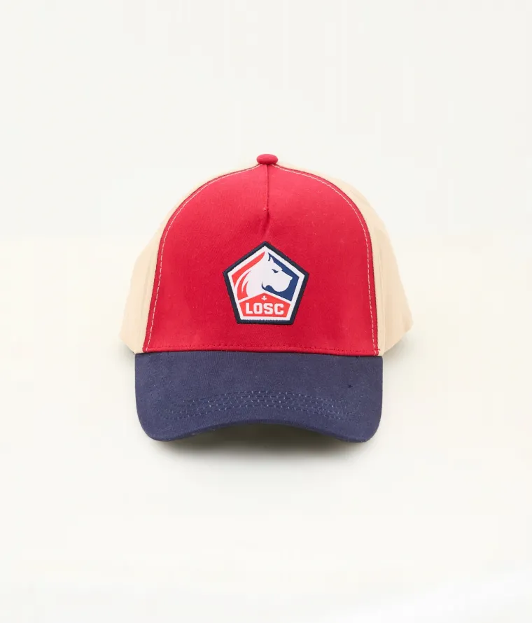 Visuel Casquette LOSC Bleu/Rouge/Beige 