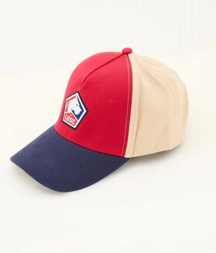 Visuel Casquette LOSC Bleu/Rouge/Beige 