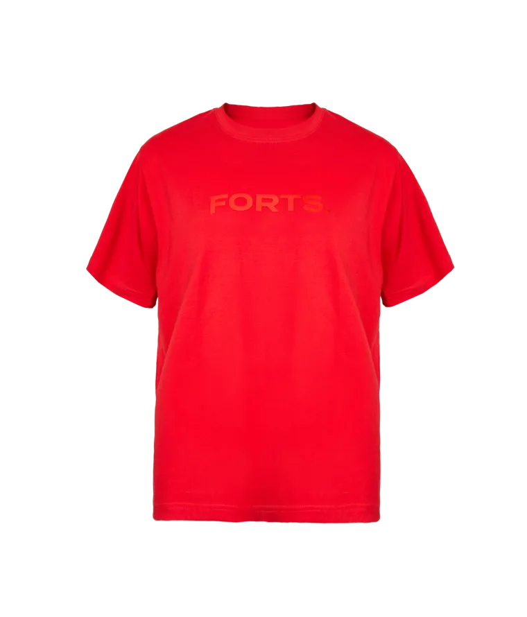 Visuel T-shirt "FORTS" Rouge Junior 