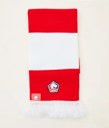 ECHARPE ROUGE BLANCHE