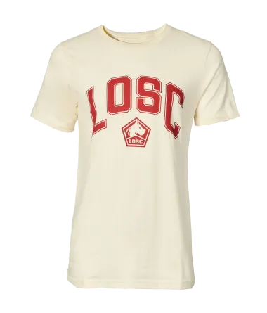 T-shirt Beige Universitaire