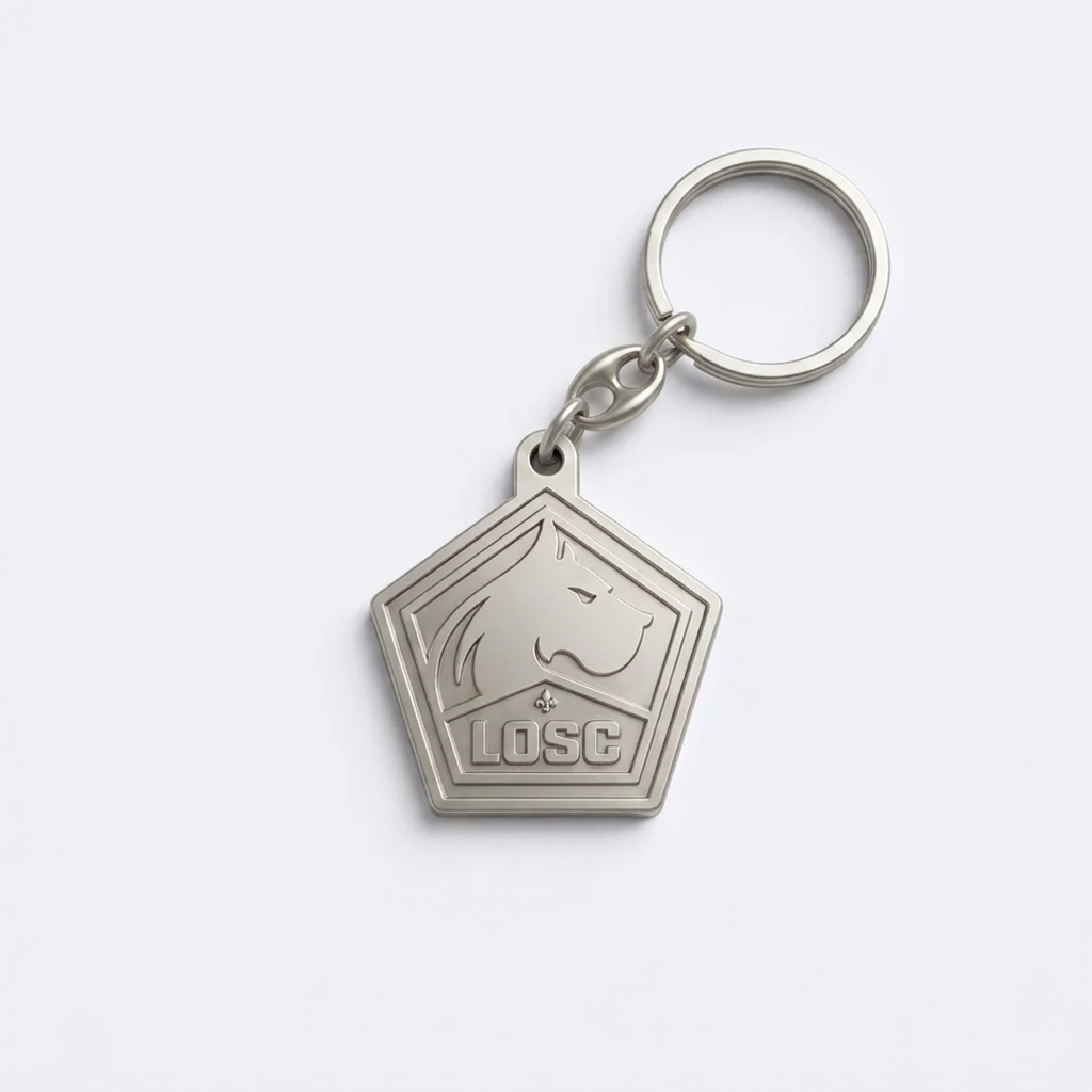 Porte-clés logo métal