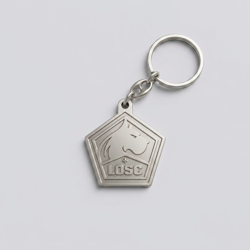 Porte-clés logo métal