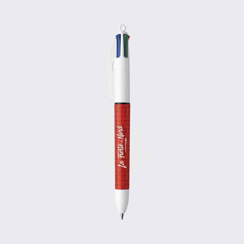 Stylo Bic 4 couleurs fierté du Nord